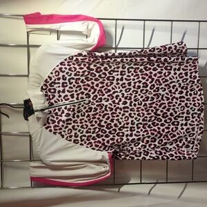 Animal print golf shirt size medium